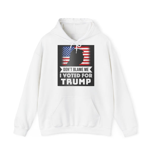 DON'T BLAME ME, I VOTED FOR TRUMP hoodie